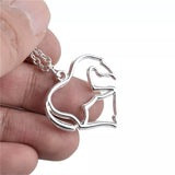 Necklace: Heart horse