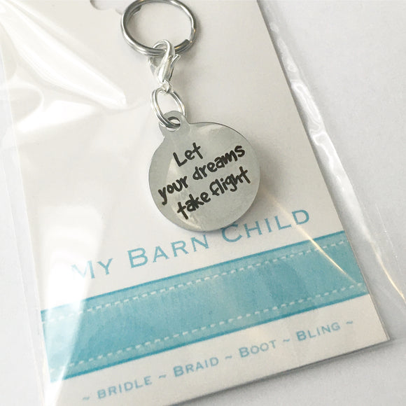 Bridle Charm: Inspirational ~ Let Your Dreams Take Flight