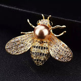 Brooch / Pin: Bumble Bee with Pearl