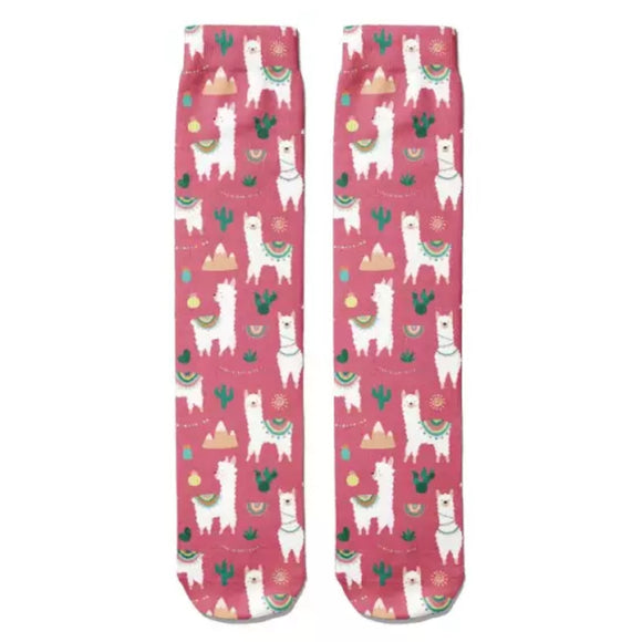 💝 Socks: Alpacas Pink