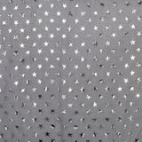 💙 Scarf: Metallic Stars ~ Gray/Silver