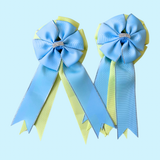 Show Bows: Light Blue on Sunshine