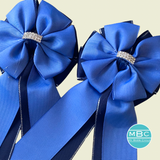 Show Bows: CornFlower on Navy