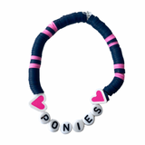 * Arenas Tour Bracelet: Navy/Bubblegum Heart