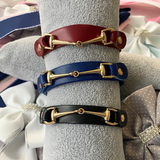 * Bracelet: Snaffle ~ Snap ~ Gray/Gold