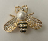 Pin: Brooch - Bee w/Pearl