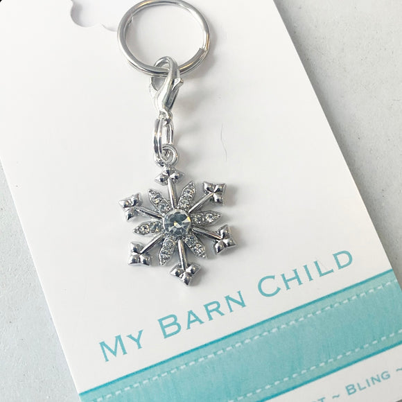 Bridle Charm: Snowflake - Crystal