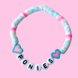 * Arenas Tour Bracelet: Aqua/Pink Heart