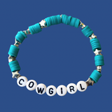 Arenas Tour Bracelet: Cowgirl Teal/Silver * NEW