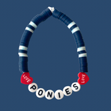 * Arenas Tour Bracelet: Navy/Red Love Heart