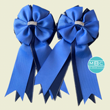 Show Bows: CornFlower on Navy