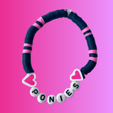 * Arenas Tour Bracelet: Navy/Bubblegum Heart