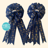 * Show Bows: Snaffles - Gold Foil on Navy