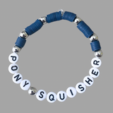 * Arenas Tour Bracelet: Pony Squisher Navy/Silver * NEW