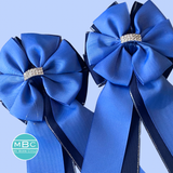 Show Bows: CornFlower on Navy