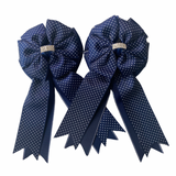 Show Bows: Double Navy