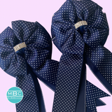 Show Bows: Double Navy