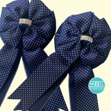 Show Bows: Double Navy