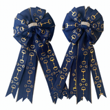 * Show Bows: Snaffles - Gold Foil on Navy