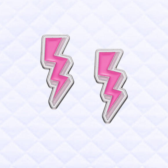 * Pin Set: Lightning Bolts Pink • NEW