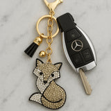 ✨ KeyChain / Bag Charm: Fox ~ Sparkle ~ Tawny 🦊