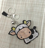 KeyChain / Bag Charm: Sparkle Cow