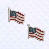 💐 Pin Set: USA Flag • NEW