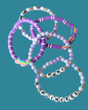 Arenas Tour Bracelet Stack Ponies Ponies Ponies Lavender • NEW