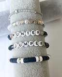 Arenas Tour Bracelet Stack: Hunter Jumper Navy/Silver • NEW