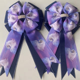 ** Show Bows: Unicorns - Purple on Navy 💜🦄