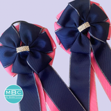 * Show Bows: Navy/BubbleGum • NEW