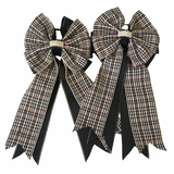 🫶 Show Bows: Tweed Black/White/Pink