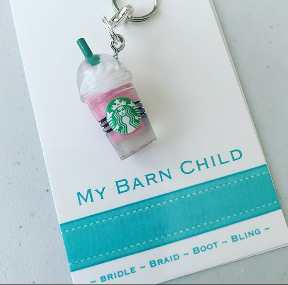 Bridle Charm: Sbux Pink Frappe 💗 NEW