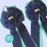 * Show Bows: Navy/Tiffany • NEW