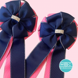 * Show Bows: Navy/BubbleGum • NEW