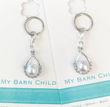 Bridle Charm: Pearl Drop