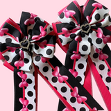 * Show Bows: Bows Black/Hot Pink