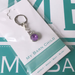 Bridle Charm: Solitaire ~ Lavender