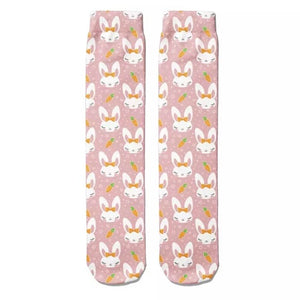 🎁 $5 SOCK SALE: Bunnies & Bows Pink