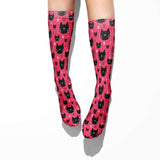 Socks: Cats Hot Pink