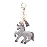 KeyChain: Sparkle Unicorn ~ Gray