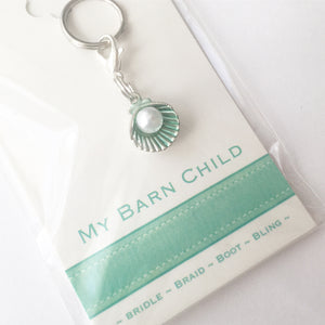 Bridle Charm: Pearl Shell ~ Mint 🐚