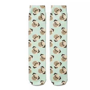 Socks: Pugs Mint