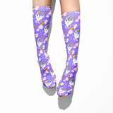 💝 Socks: Unicorns Purple/Rainbows