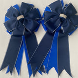 ☀️ Show Bows: Navy On Royal *NEW