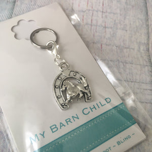 Bridle Charm: Horseshoe w/Horse