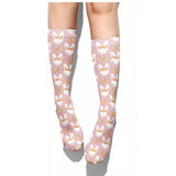 🎁 $5 SOCK SALE: Bunnies & Bows Pink