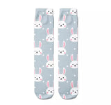 🎁 $5 SOCK SALE: Bunny Rabbit BlueGray