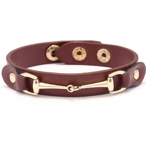 * Bracelet: Snaffle ~ Snap ~ Pinot/Gold