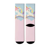 Socks: Unicorn Rainbow Pink